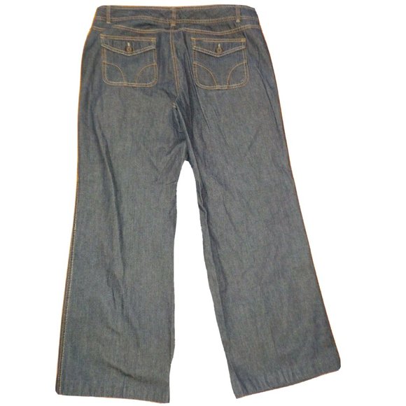 Dockers Lightweight Dark Blue Denim Jeans Hemmed Womens (36 x 28) - Picture 2 of 6